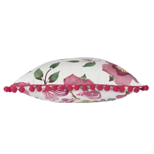 Cojin cuadrado emma bridgewater rojo flores y hojas3 654x654