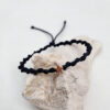 pulsera estrella marino, hecha a mano con poliéster encerado y una pieza central de estrella con baño de oro.