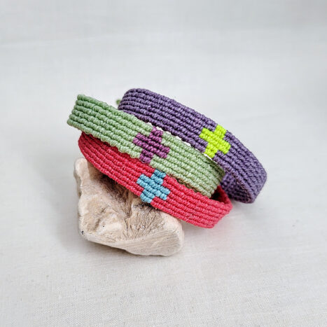 Pulseras bicolor cruz trio 467x467 c