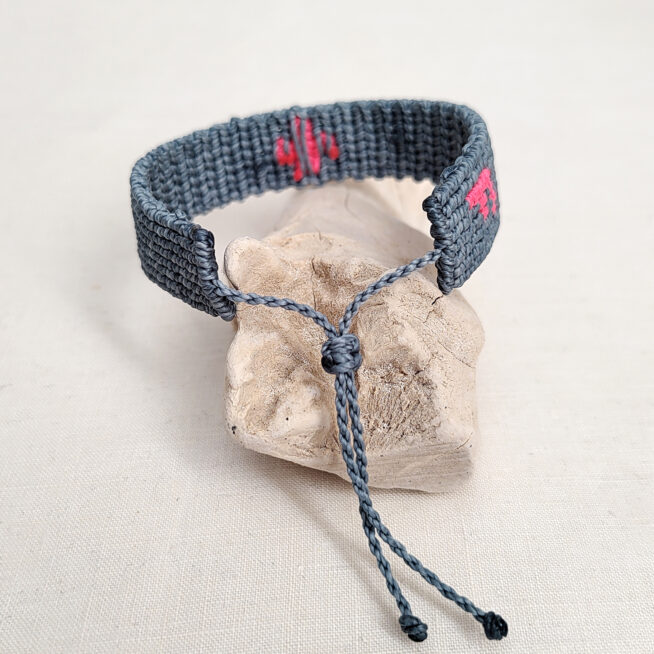Pulsera ancha cruz azul verdoso - Imagen 3