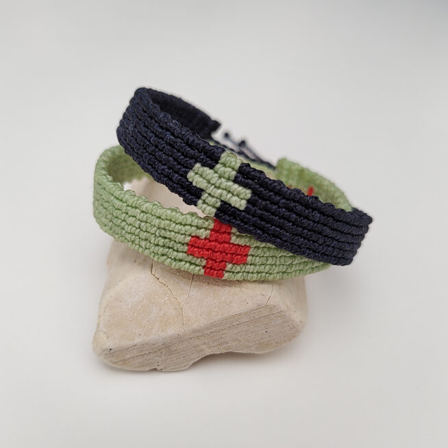 Pulsera cruz nudos marino - Imagen 6
