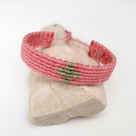 Pulsera bicolor rosa y verde 467x467 c